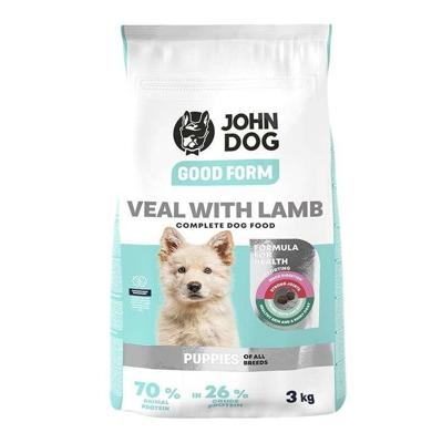 JOHN DOG Junior Good Form Veal with lamb - droog hondenvoer - 3kg