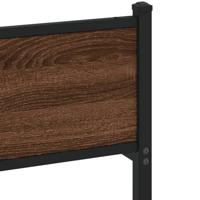 Bedframe zonder matras bewerkt hout bruin eikenkleur 150x200 cm - thumbnail