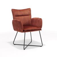 Armstoel Elisa Oranje - Set van 2 - thumbnail