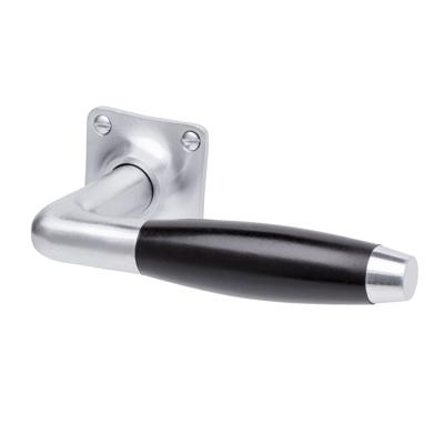 De Oude Deurklink Retro Deurklink Klassiek mat nikkel vierkante rozetten