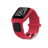 Siliconen sport polsband voor TomTom 1-serie loper/cardio (rood) - thumbnail