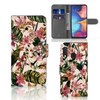 Samsung Galaxy A20e Hoesje Flowers - thumbnail