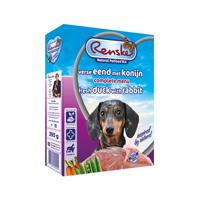Renske vers gestoomd eend met konijn natvoer hond (tetra) 1 tray (10 x 395 g) - thumbnail