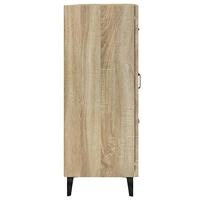 Dressoir 69,5x34x90 cm bewerkt hout sonoma eikenkleurig - thumbnail