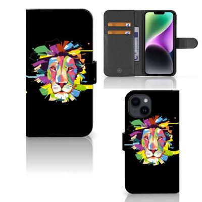 iPhone 15 Leuk Hoesje Lion Color iPhone 15 Leuk Hoesje Lion Color