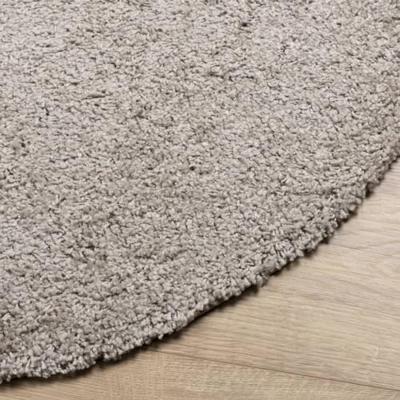 VidaXL Vloerkleed pamplona shaggy hoogpolig modern ø 80 cm beige