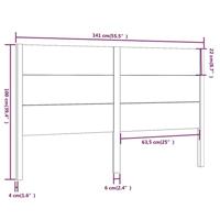 Hoofdbord 141x4x100 cm massief grenenhout - thumbnail