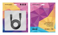 NanoCABLE 10.01.4501 Gen2X2 USB 3.2-kabel, 100 W, 4 K/60 Hz, USB-C/M, zwart, 1 m - thumbnail