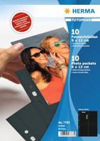 Herma 7783 7783 Fotohoezen Zwart, Transparant 9 x 13 cm - thumbnail