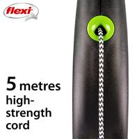 FLEXI ROLLIJN BLACK DESIGN CORD GROEN S 5 MTR TOT 12 KG - thumbnail