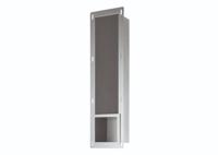 Inbouw Reserve Toiletrolhouder Luca Sanitair 19,5x72x12,2cm Geborsteld Nikkel - thumbnail