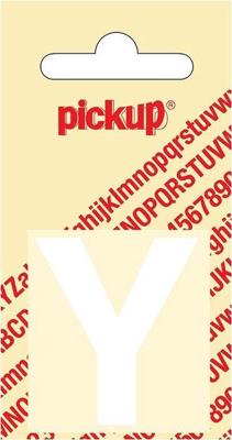 Plakletter Helvetica 40 mm Sticker witte letter y Pickup - Pickup Plakletter Helvetica 40 mm Sticker witte letter y Pickup - Pickup