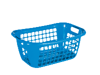 Sunware Basic Wasmand 55 cm zilver - thumbnail