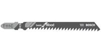 Bosch Accessoires 5x basic voor hout decoupeerzaagblad t111c - 2608630033 - thumbnail