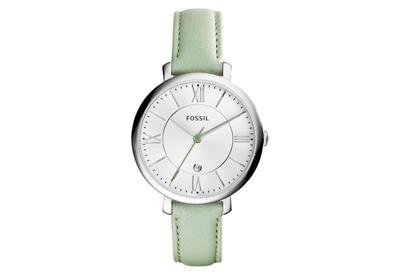 Horlogeband Fossil ES3734 / Jacqueline Leder Groen 14mm