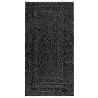 VidaXL Vloerkleed zizur binnen en buiten 80x150 cm jute look antraciet - thumbnail