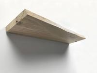 Zwevende wandplank oud eiken boomstam 80 x 20 cm - thumbnail