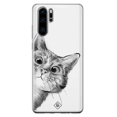 Huawei P30 Pro siliconen hoesje - Peekaboo