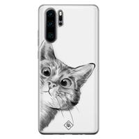 Huawei P30 Pro siliconen hoesje - Peekaboo - thumbnail