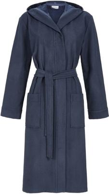 Blauwe uniseks badjas capuchon