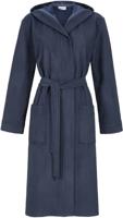 Blauwe uniseks badjas capuchon - thumbnail