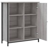 Dressoir 70x30x80 cm bewerkt hout grijs sonoma - thumbnail