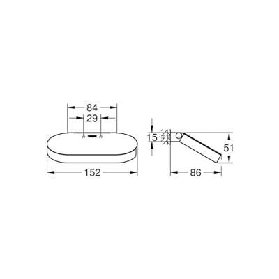 Grohe Toiletrolhouder Selection Met Deksel Hard Graphite Geborsteld