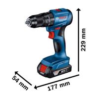 Bosch Blauw GSB 18V-45 Accu Schroef- en klopboormachine | 3 x 4,0 Ah ProCore accu | In L-case - 0615A5002U - thumbnail