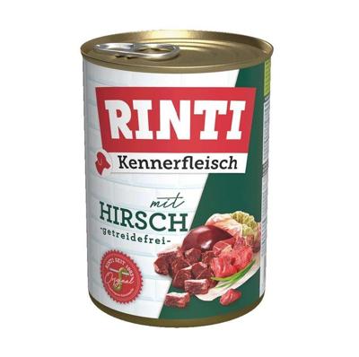 RINTI Kennerfleisch Deer - natvoer voor honden - 400g