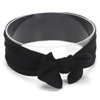 Schattig bowknot zuigeling baby meisje Hairband Headwear hoofdbanden (zwart # 1) - thumbnail