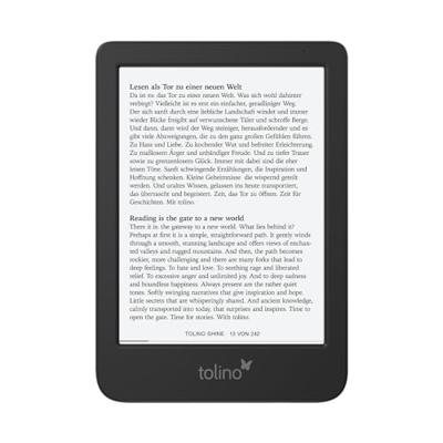 Tolino shine 5 e-book reader Touchscreen 16 GB Wifi Zwart Tolino shine 5 e-book reader Touchscreen 16 GB Wifi Zwart