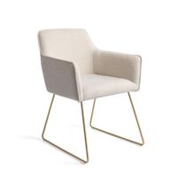 Jesper Home Eetkamerstoel 'Hofu' Slide Gold, kleur Enoki - thumbnail