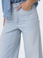 Only Onlmadison Blush Hw Wide Dnm Cro495 Noos Loose Fit Light Blue Bleached Denim - thumbnail