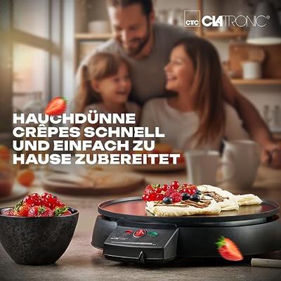 Clatronic CM 3372 Crêpe maker Met handmatige temperatuursinstelling Zwart - thumbnail