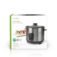 Nedis karc115al rijstkoker 1.5l 500w zilver - thumbnail