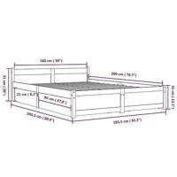 Bedframe met lades 160x200 cm - thumbnail