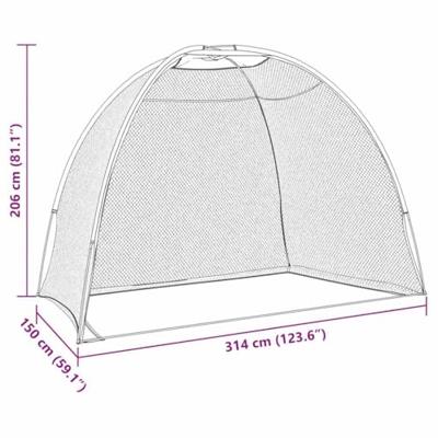 Golf trainingshulpmiddelen Zwart 314 x 150 x 206 cm Polyester