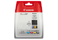 Canon CLI-551 inktcartridge 4 stuk(s) Origineel Normaal rendement Zwart, Cyaan, Magenta, Geel - thumbnail