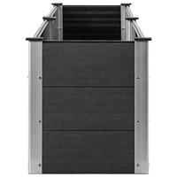 VidaXL Plantenbak verhoogd 200x50x54 cm hkc grijs - thumbnail