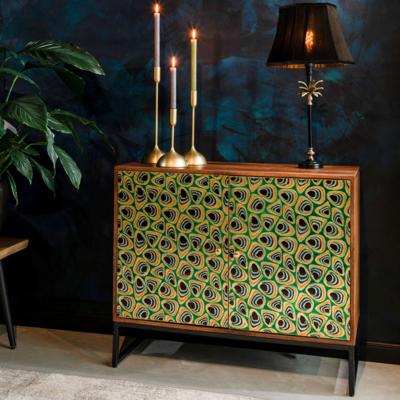 Dutchbone Opbergkast 'Meena' Mangohout, 80 x 95cm Dutchbone Opbergkast 'Meena' Mangohout, 80 x 95cm