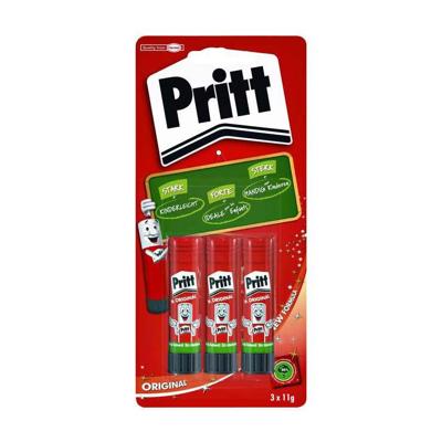 Lijmstift pritt stick original 11gr blister à 3st