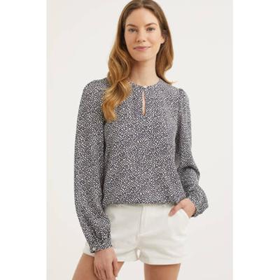 ESPRIT Women Casual top met all over print blauw ESPRIT Women Casual top met all over print blauw