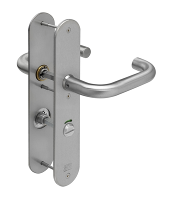 Lips ARU8209 Beslag langschild afgerond | vrij-bezet | WC-72 | krukmodel 10 | deurdikte 40mm en 54mm. - 10021255