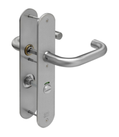 Lips ARU8209 Beslag langschild afgerond | vrij-bezet | WC-72 | krukmodel 10 | deurdikte 40mm en 54mm. - 10021255 - thumbnail