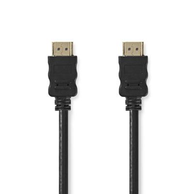 Nedis CVGL34002BK50 High Speed ??hdmi™-kabel Met Ethernet Hdmi™ Connector Hdmi™ Connector 4k@30hz Arc 10.2 Gbps 5.00 M Rond Pvc Zwart Label