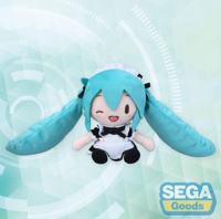 Hatsune Miku Project Diva Arcade Fuwa Petit Mini Plush Figure Miku Maid Ver. (EX) 16 cm - thumbnail