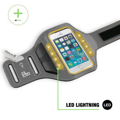 BeHello Universal LED Sportsarmband L Black