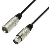Adam Hall K3MMF0100 XLR Verbindingskabel [1x XLR-bus - 1x XLR-stekker] 1.00 m Zwart - thumbnail