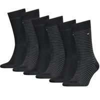 Tommy Hilfiger Sokken Heren 6-pack Small Stripe Black-43/46 - thumbnail