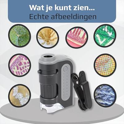 Carson Handmicroscoop MM-350 MicroBrite Plus 60-120x met Smartphone Adapter - thumbnail